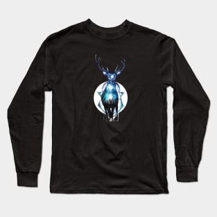 Geometric Galaxy Stag Long Sleeve T-Shirt